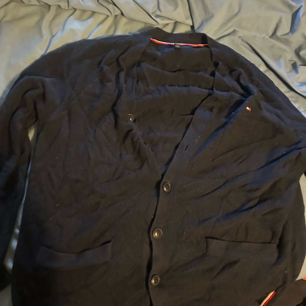 Tommy Hilfiger Men's Dark Blue Cardigan